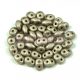 Superduo cseh préselt kétlyukú gyöngy - 2.5x5mm - polichrome metallic walnut