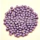Superduo cseh préselt kétlyukú gyöngy - 2.5x5mm - polichrome metallic purple