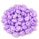 Superduo cseh préselt kétlyukú gyöngy - 2.5x5mm - Bondeli Matt Purple