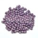 Superduo cseh préselt kétlyukú gyöngy - 2.5x5mm - white purple luster