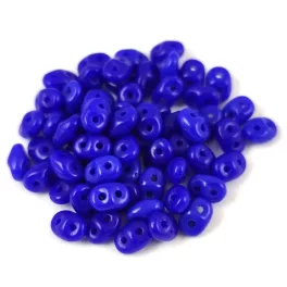   Superduo cseh préselt kétlyukú gyöngy - 2.5x5mm - Sapphire