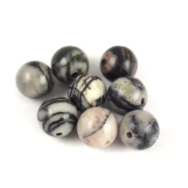 Silk Stone - round bead - 8mm