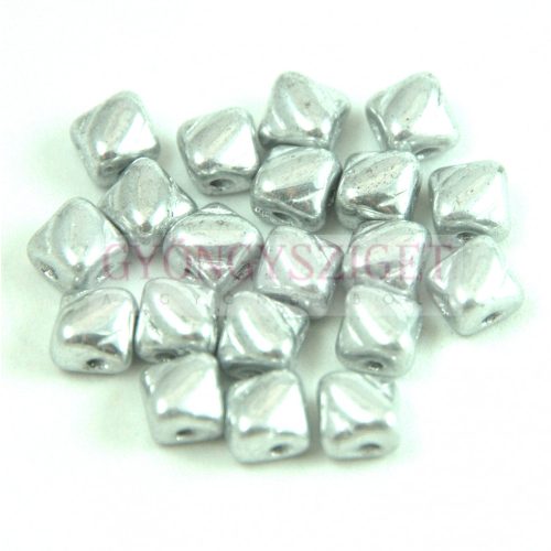 Silky gyöngy - Silver - 5x5mm