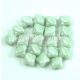 Silky gyöngy - White Light Green Luster - 5x5mm