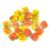 Silky gyöngy - Sunflower Blood Orange Blend - 6x6mm