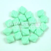 Silky gyöngy - Opaque Mint - 6x6mm