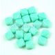 Silky gyöngy - Opaque Light Turquoise Green - 6x6mm
