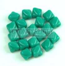 Silky gyöngy - Turquoise Green - 5x5mm