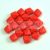 Silky gyöngy - Opaque Red - 5x5mm