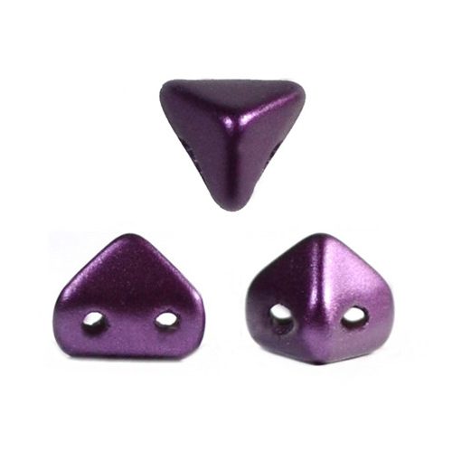 Super Kheops® par Puca® 2lyukú gyöngy - 6mm - pastel deep purple