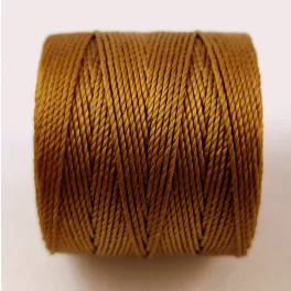 SuperLon (S-Lon) Bead Cord - 0.5mm - Antique Gold