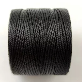 SuperLon (S-Lon) Bead Cord - 0.5mm - Black