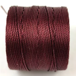 SuperLon (S-Lon) Bead Cord - 0.5mm - Burgundy