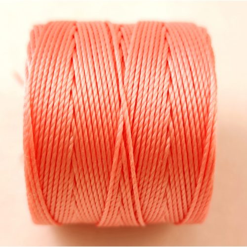 SuperLon (S-Lon) Bead Cord - 0.5mm - Coral Pink