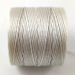 SuperLon (S-Lon) Bead Cord - 0.5mm - Cream
