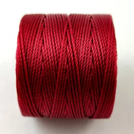 SuperLon (S-Lon) Bead Cord - 0.5mm - Dark Red