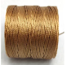 SuperLon (S-Lon) Bead Cord - 0.5mm - Dark Tan