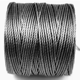 SuperLon (S-Lon) Bead Cord - 0.5mm - Grey