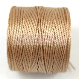 SuperLon (S-Lon) Bead Cord - 0.5mm - Light Brown