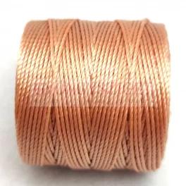 SuperLon (S-Lon) Bead Cord - 0.5mm - Light Copper