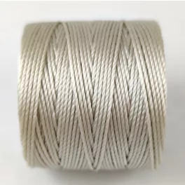 SuperLon (S-Lon) Bead Cord - 0.5mm - Light Grey