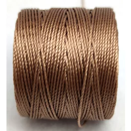 SuperLon (S-Lon) Bead Cord - 0.5mm - Med Brown