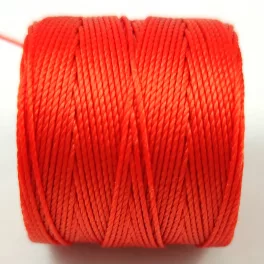 SuperLon (S-Lon) Bead Cord - 0.5mm - Orange