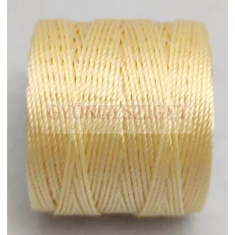 SuperLon (S-Lon) Bead Cord - 0.5mm - Pale Yellow