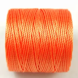 SuperLon (S-Lon) Bead Cord - 0.5mm - Pumpkin
