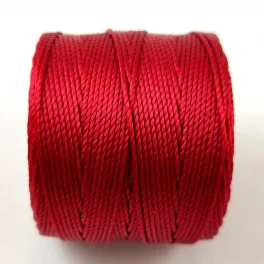 SuperLon (S-Lon) Bead Cord - 0.5mm - Red Hot