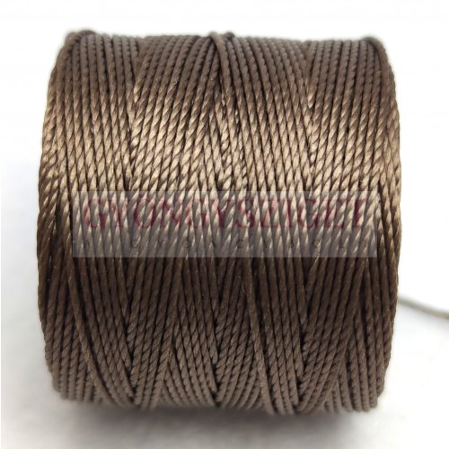 SuperLon (S-Lon) Bead Cord - 0.5mm - Sepia