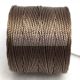 SuperLon (S-Lon) Bead Cord - 0.5mm - Sepia