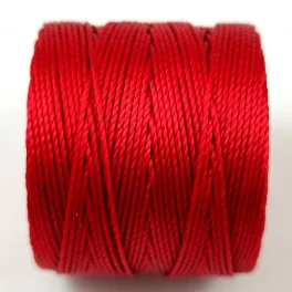 SuperLon (S-Lon) Bead Cord - 0.5mm - Shanghai Red