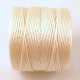 SuperLon (S-Lon) Bead Cord - 0.5mm - Vanilla