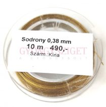 Sodrony - arany - 0.38mm - 10m