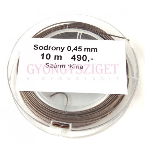 Sodrony - barna - 0.45mm - 10m