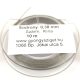 Beading Wire - Platinum - 0.38mm - 10m