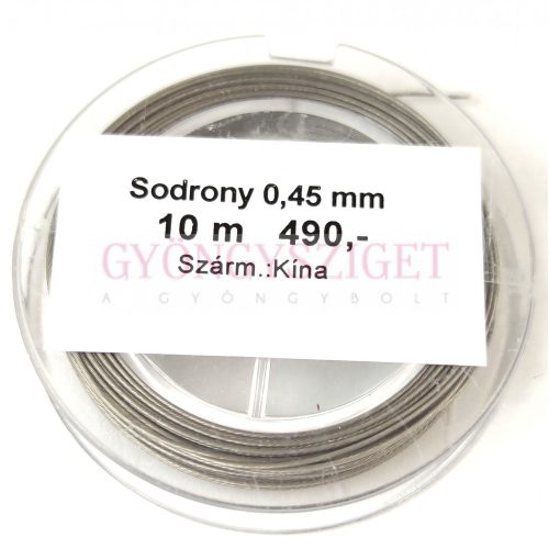 Sodrony - platina - 0.45mm - 10m