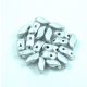 StormDuo - 2 hole bead – Aluminium - 3x7mm