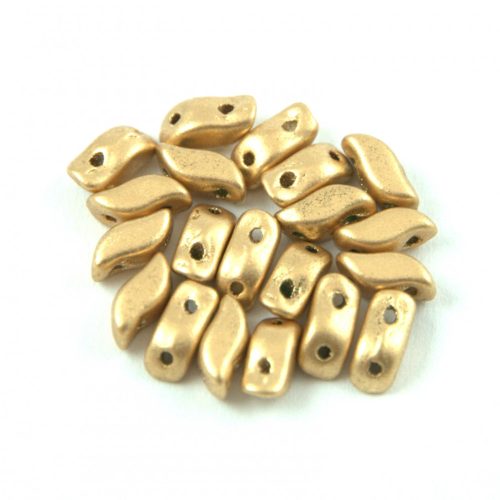 StormDuo - 2 hole bead – Aztec Gold - 3x7mm