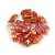 StormDuo - cseh préselt kétlyukú gyöngy - Crystal Peach AB Luster - 3x7mm