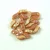 StormDuo - 2 hole bead - Chalk White Peach Rainbow - 3x7mm