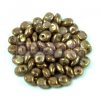 SuperUno gyöngy - 2.5x5mm - White Purple Brown Gold Luster SuperUno gyöngy - 2.5x5mm - White Purple Brown Gold Luster