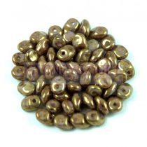 SuperUno gyöngy - 2.5x5mm - White Purple Brown Gold Luster