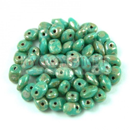 SuperUno bead 2.5x5mm jade picasso