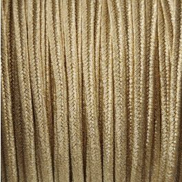 Italian Soutache Cord - 3mm - Polished Brass Metallic
