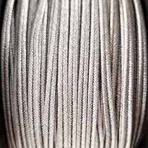 Olasz sujtás zsinór - 3mm - Metallic Stainless Steel