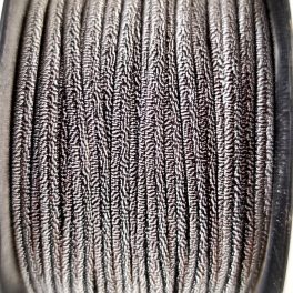 Italian Soutache Cord - 3mm - Antique Metallic Silver