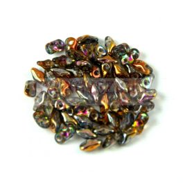   Super8® Czech 2 Hole Bead - 2.2x4.7mm - Crystal Magic Copper