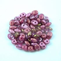 Czech Superduo bead mix - Purple - 10g
